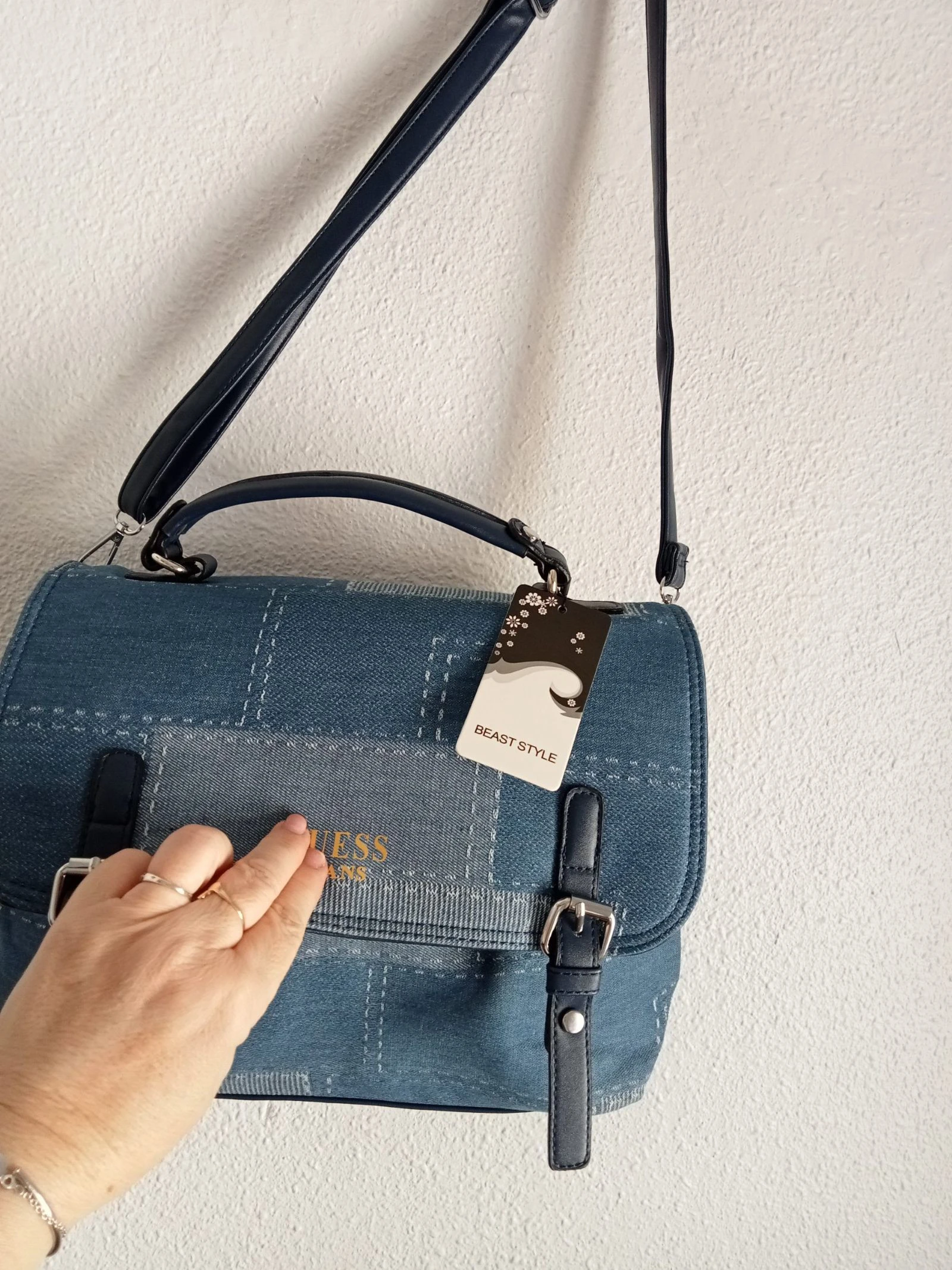 Bolso jeans tipo bandoleira – photo 2